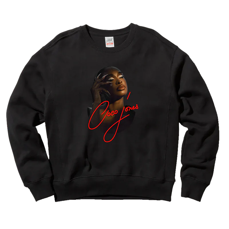 Photo Crewneck on Black